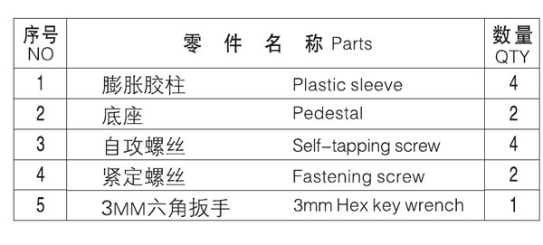 HF-91002-24單毛巾?xiàng)U零件名稱